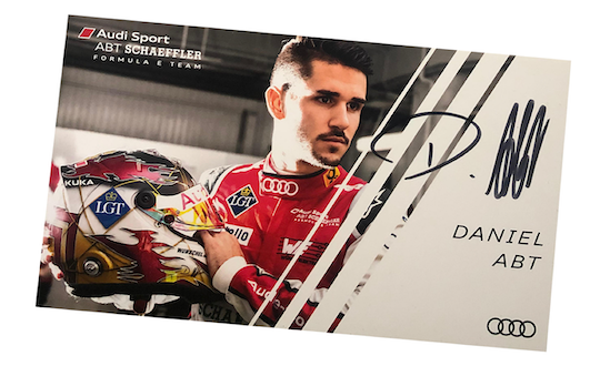 Autogrammkarte Daniel Abt