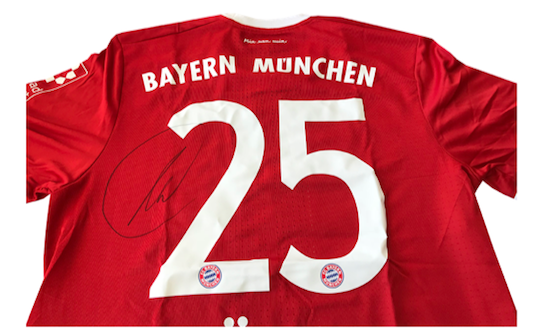 Original signed FC Bayern Munich jersey by Thomas Müller