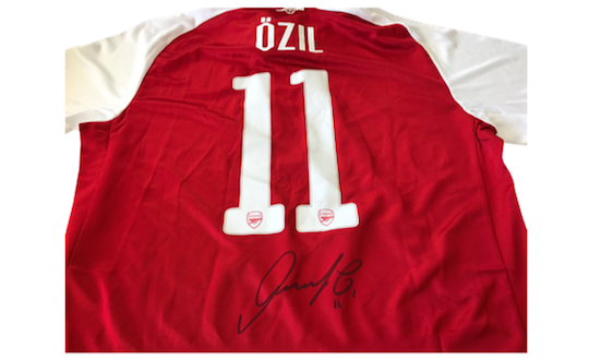 Signed FC Arsenal jersey from Mesut Özil