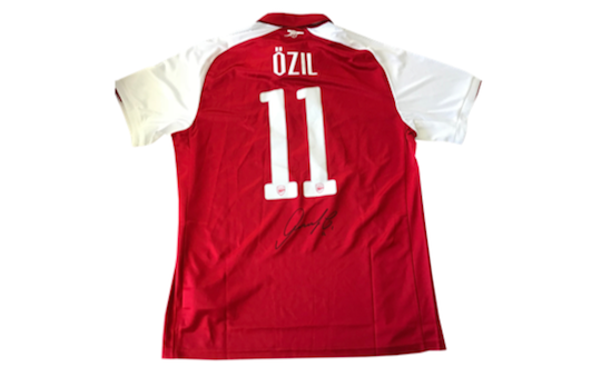 Signed FC Arsenal jersey from Mesut Özil