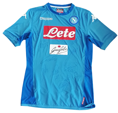 Original SSC Napoli jersey signed by all players