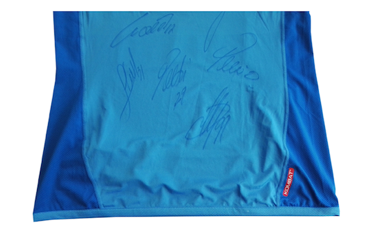 Original SSC Napoli jersey signed by all players