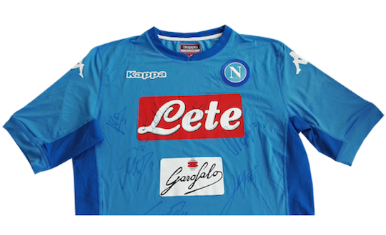 Original SSC Napoli jersey signed by all players