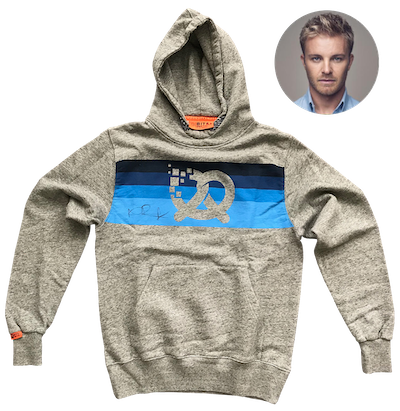 Original signierte Bits & Pretzels Hoodie von Nico Rosberg