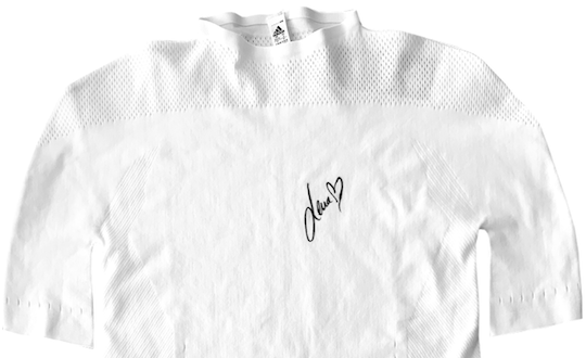 Adidas sports T-shirt signed by Lena Gercke