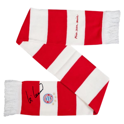 Original signed FC Bayern Munich scarf by Uli Hoeneß