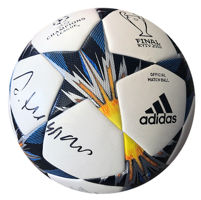 Original adidas final Kiev match ball signed by Jupp Heynckes