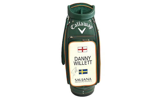 Last original signed Callaway tour bag of Masters winner Danny Willett frontside