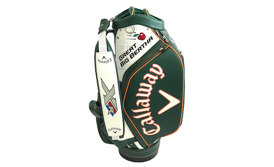 Original signed Callaway golf bag of Masters winner Danny Willett 