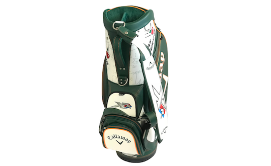Callaway Golf Tasche original unterschrieben von Danny Willetts Masters Sieg Rückseite