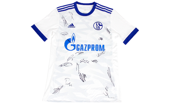 FC Schalke 04 away jersey signed by the whole team