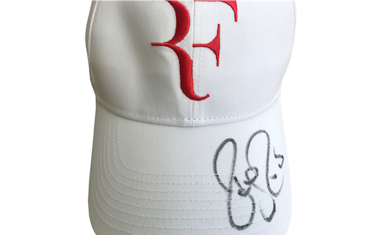 Original signierte Cap von Roger Federer