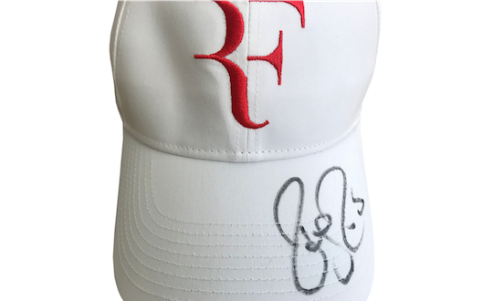 Original signed Nike cap from Roger Federer