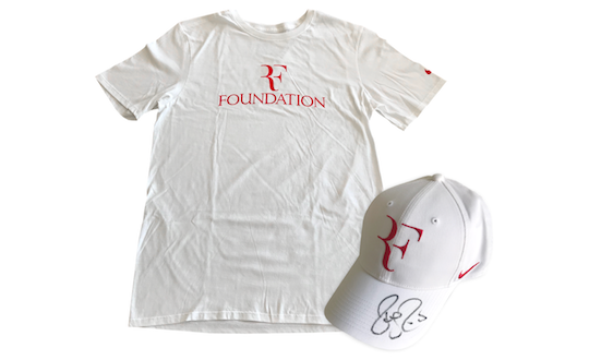 signed cap & t-shirt from Roger Federer